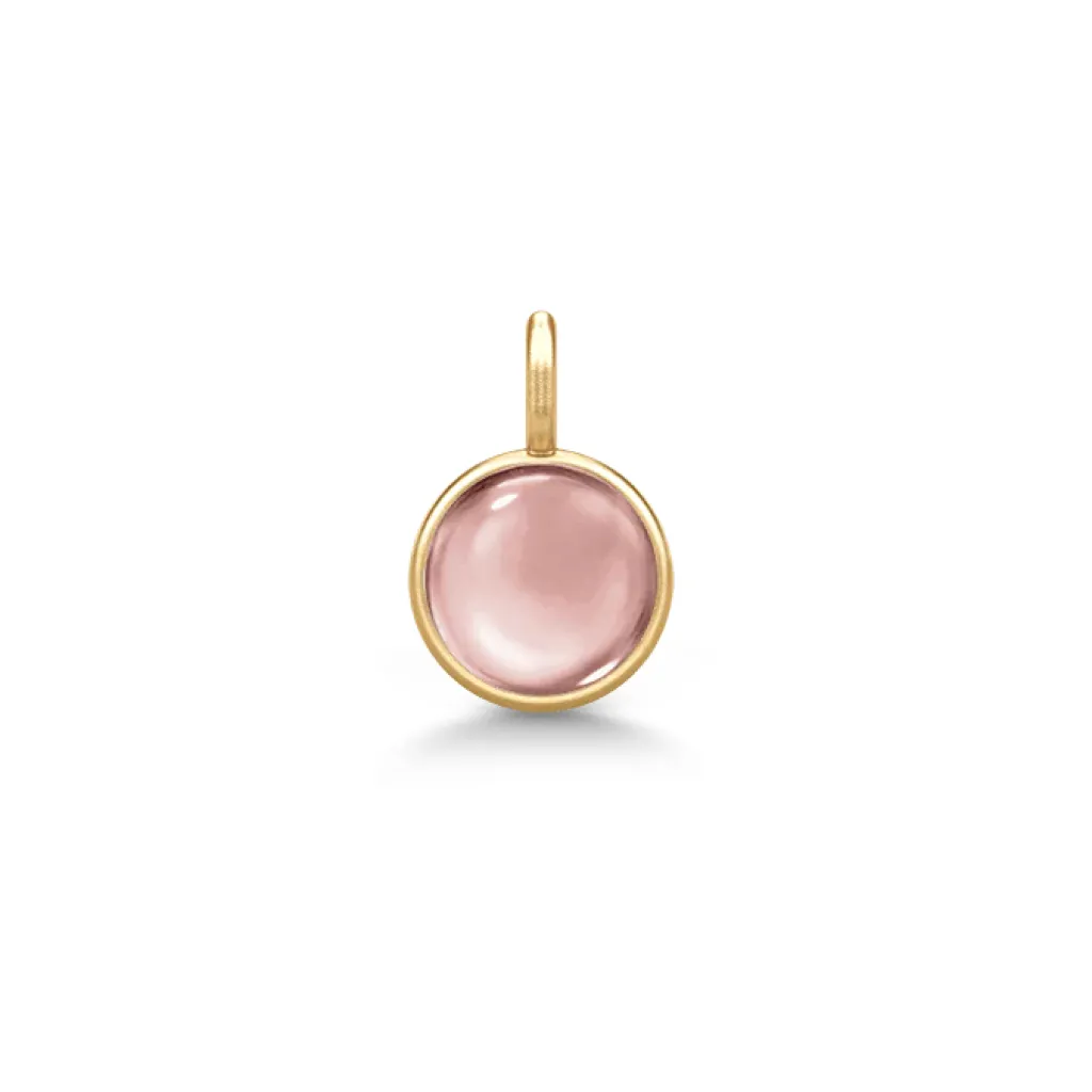 Online Little Prime-anheng i forgylt sølv rosa Halssmykker