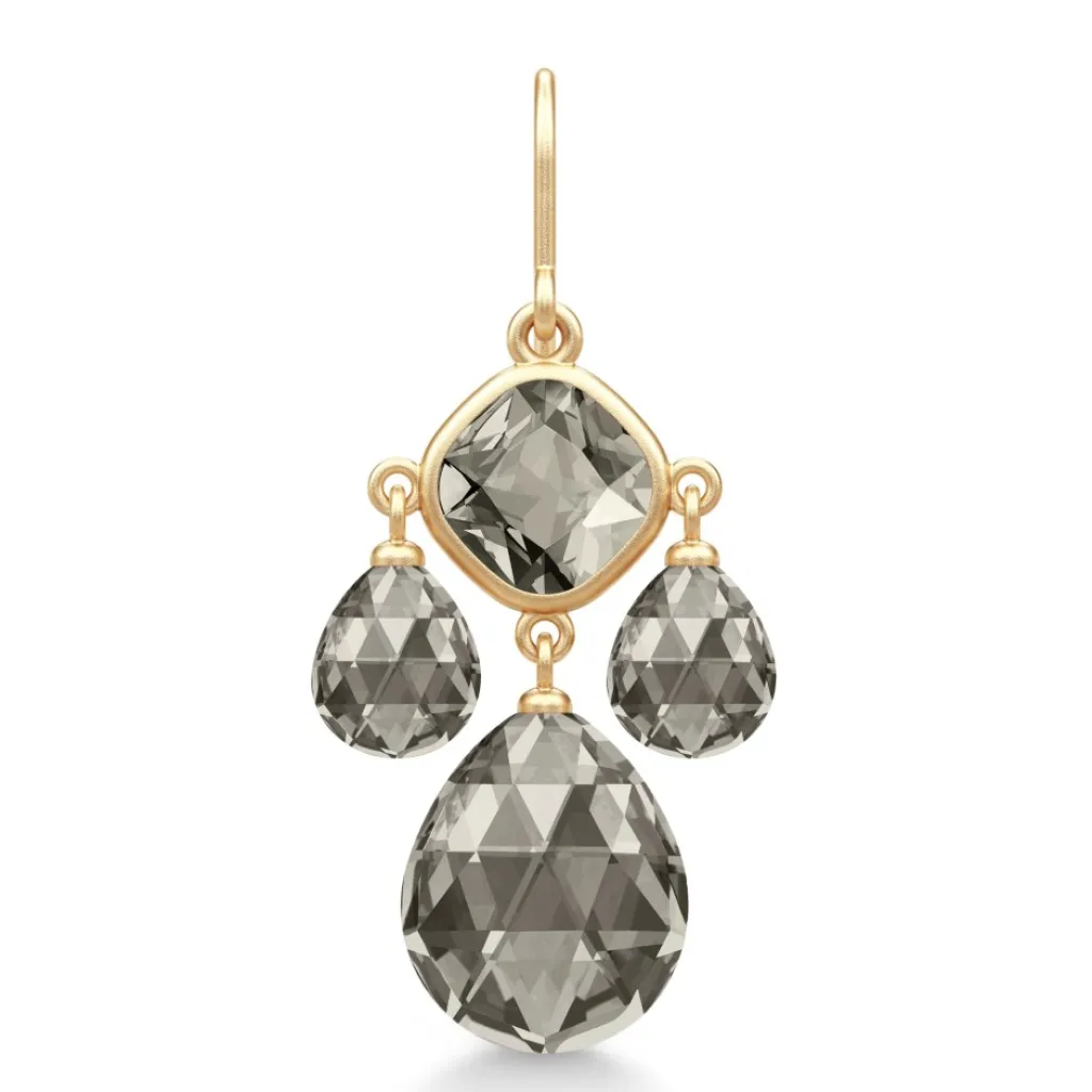 New Olivia Chandelier Smokey Ørepynt