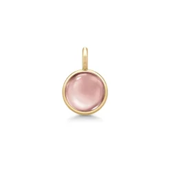 Outlet Prime forgylt anheng rosa Halssmykker