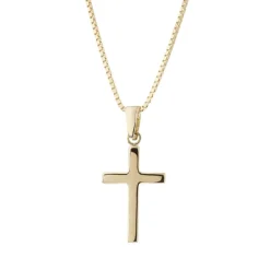 Fashion Kors i gult gull 25.5 mm Halssmykker