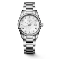 Clearance Conquest Classic med diamanter hvit perlemor 29 mm Klokker Med Diamanter | Til Henne