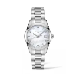Discount Conquest Classic med diamanter og perlemorsskive Klokker Med Diamanter | Til Henne