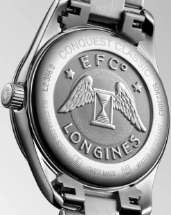 Online Conquest Classic med diamanter hvit perlemor 34 mm Til Henne