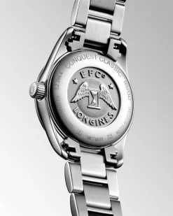 Sale Conquest Classic hvit perlemor 29,50 mm Klokker Med Diamanter | Til Henne