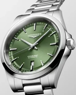 Best Conquest grønn 41 mm Dressklokker | Til Han