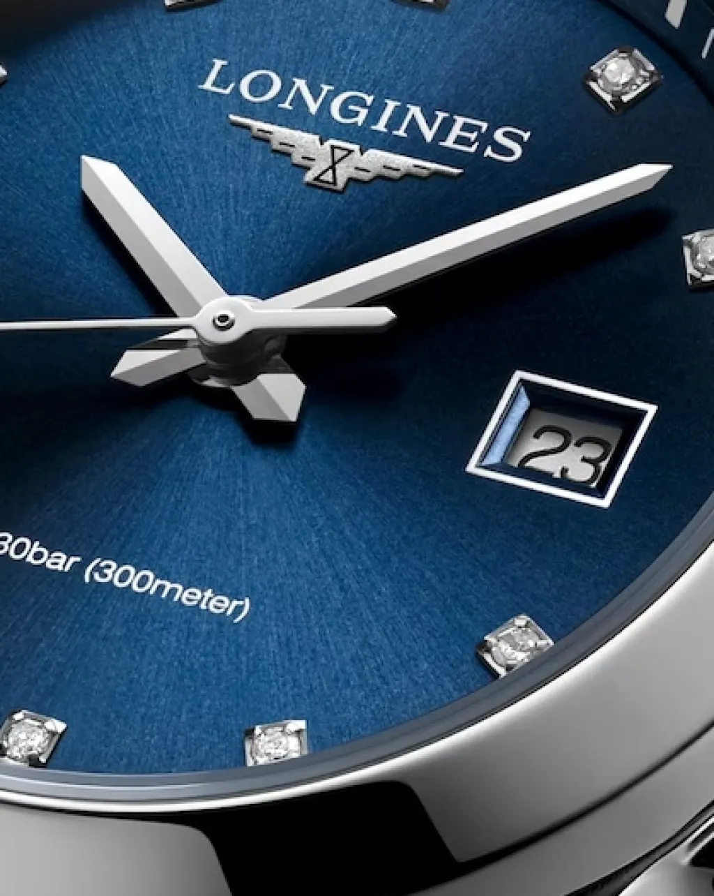 New Conquest med diamanter 0,036 ct blå 29 mm Klokker Med Diamanter | Til Henne
