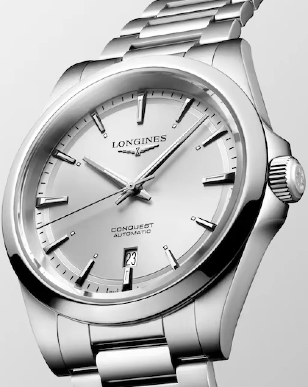 Discount Conquest sølvfarget 41 mm Dressklokker | Til Han