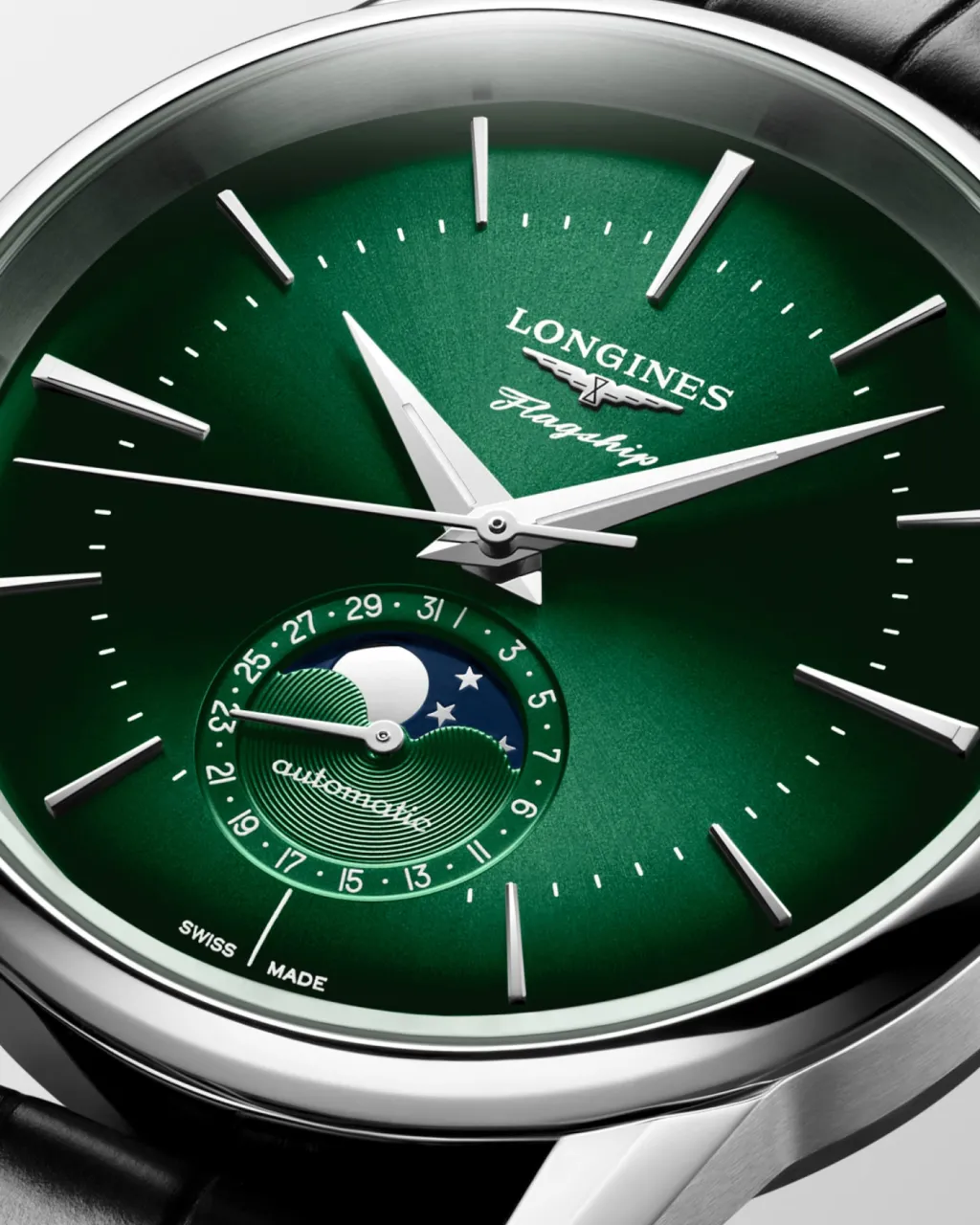 Online Flagship Heritage Moonphase Grønn 38,5mm Til Han