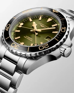 Sale HydroConquest GMT grønn 41 mm Til Han