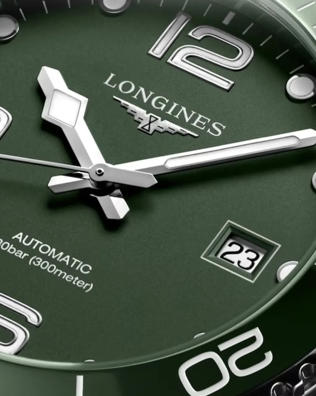 Fashion HydroConquest grønn skive 41 mm Dykkerklokker | Til Han