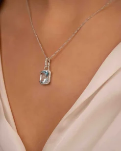 Outlet Låsemekanisme hvitt gull med diamanter for Joy anheng Halssmykker