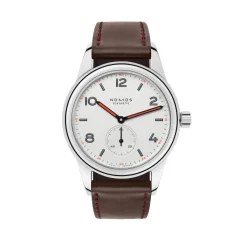 Outlet Nomos Glashütte Club Glass Back 36mm hvit skive Til Han
