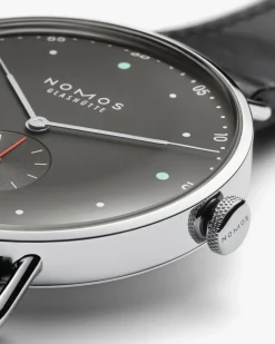 Hot NOMOS Glashütte Metro 38 mm Datum Stadtschwarz Til Han