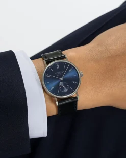 New NOMOS Glashütte Tangente neomatik blå skive med gull 35 mm Til Henne