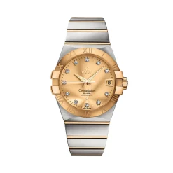 Online Constellation Chronometer med champagnefarget skive 38 mm Two Tone Klokker | Til Han