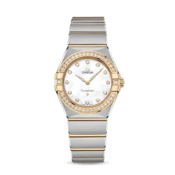 Online Constellation Manhattan perlemor med diamanter 28 mm Klokker Med Diamanter | Two Tone Klokker