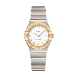 Best Constellation Quartz 25 mm stål og gult gull Klokker Med Diamanter | Til Henne