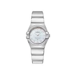 Hot Constellation Supernova hvit perlemor 25 mm Klokker Med Diamanter | Til Henne