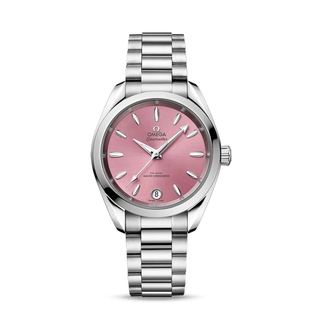 Sale Seamaster Aqua Terra Shades 34 mm rosa Til Henne