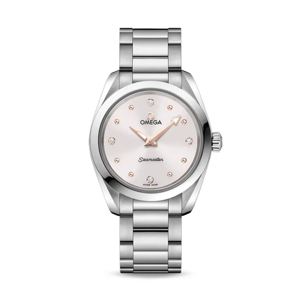 Hot Seamaster Aqua Terra 150m quartz 28 mm Klokker Med Diamanter | Til Henne