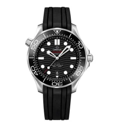 Discount Seamaster Diver 300m svart 42 mm Dykkerklokker | Til Han