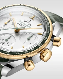 Outlet Speedmaster 38 stål og gull 38 mm Two Tone Klokker | Til Han
