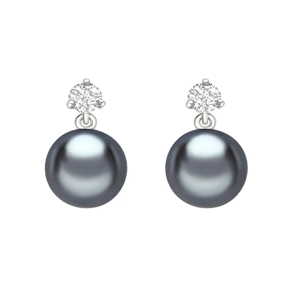 Fashion Perleørepynt Tahiti med diamanter 0,24 ct Ørepynt