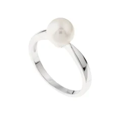 Discount Perlering hvitt gull 7-7,5 mm Ringer
