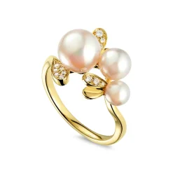 Fashion Perlering med Akoya perler og diamanter Ringer