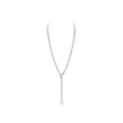 Discount Perlesmykke i hvitt gull med diamantdetaljer 0,38 ct Halssmykker