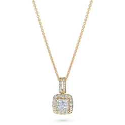 Hot Princess cut anheng 0,65 ct Halssmykker