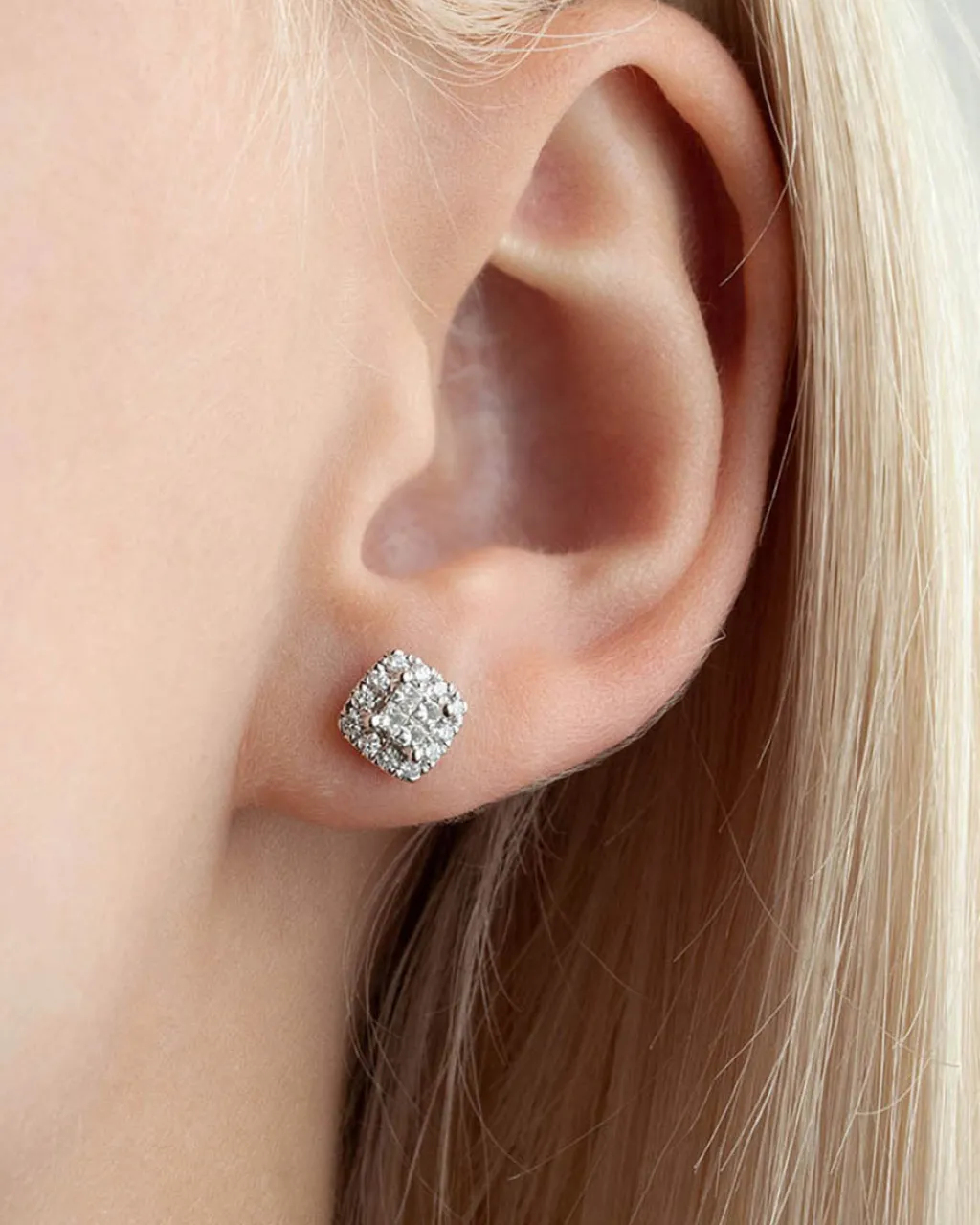 Best Princess cut diamantørepynt 0,50 ct Ørepynt