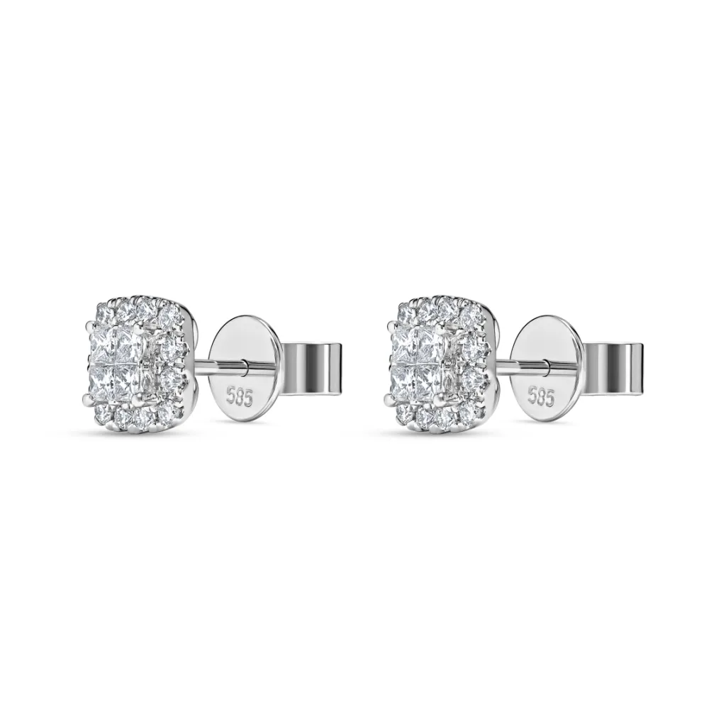 Best Princess cut diamantørepynt 0,50 ct Ørepynt