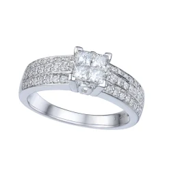 Discount Princess cut diamantring 0,55 ct Ringer