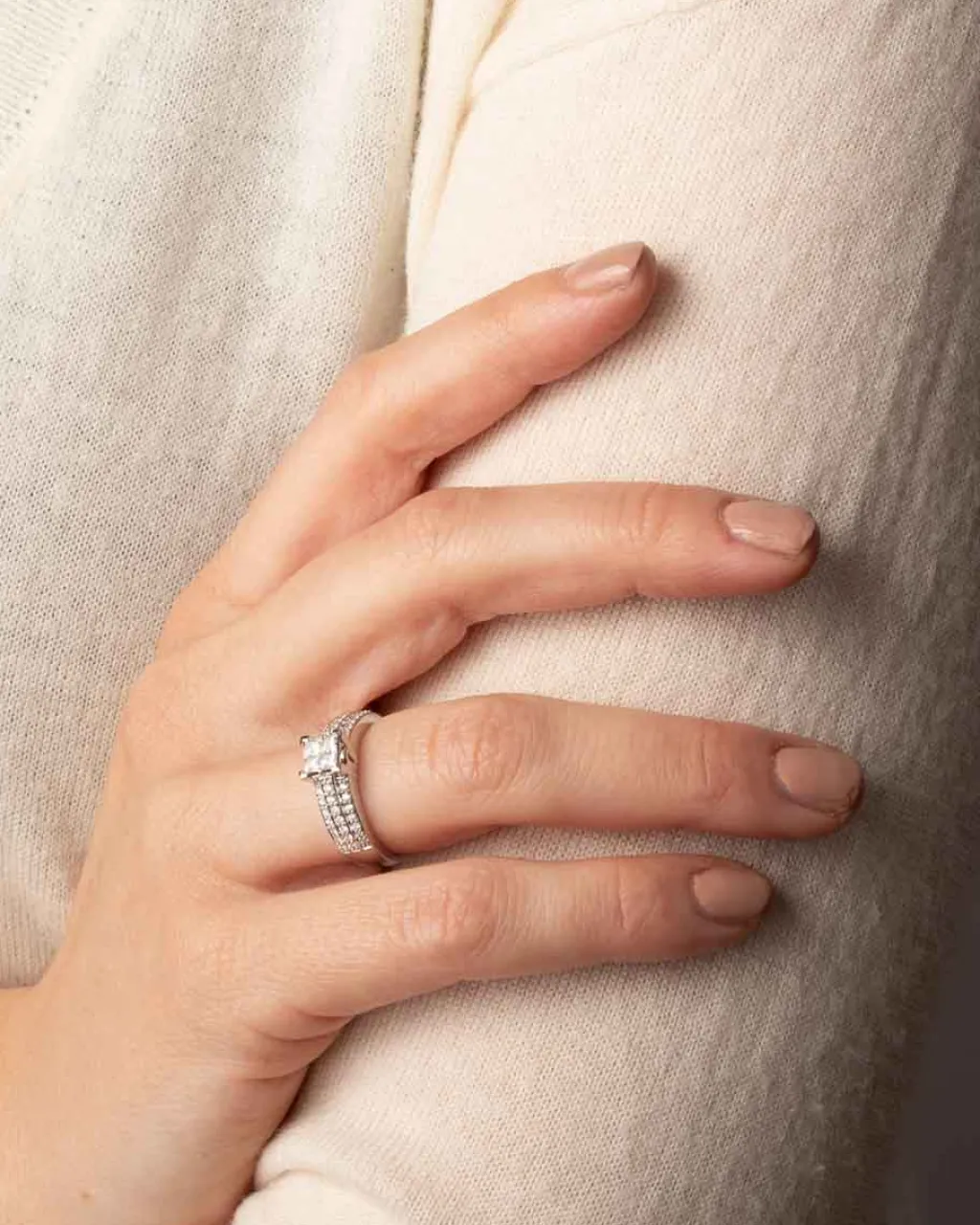 Discount Princess cut diamantring 0,55 ct Ringer