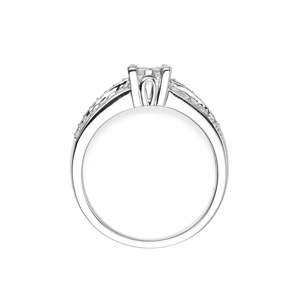 Discount Princess cut diamantring 0,55 ct Ringer