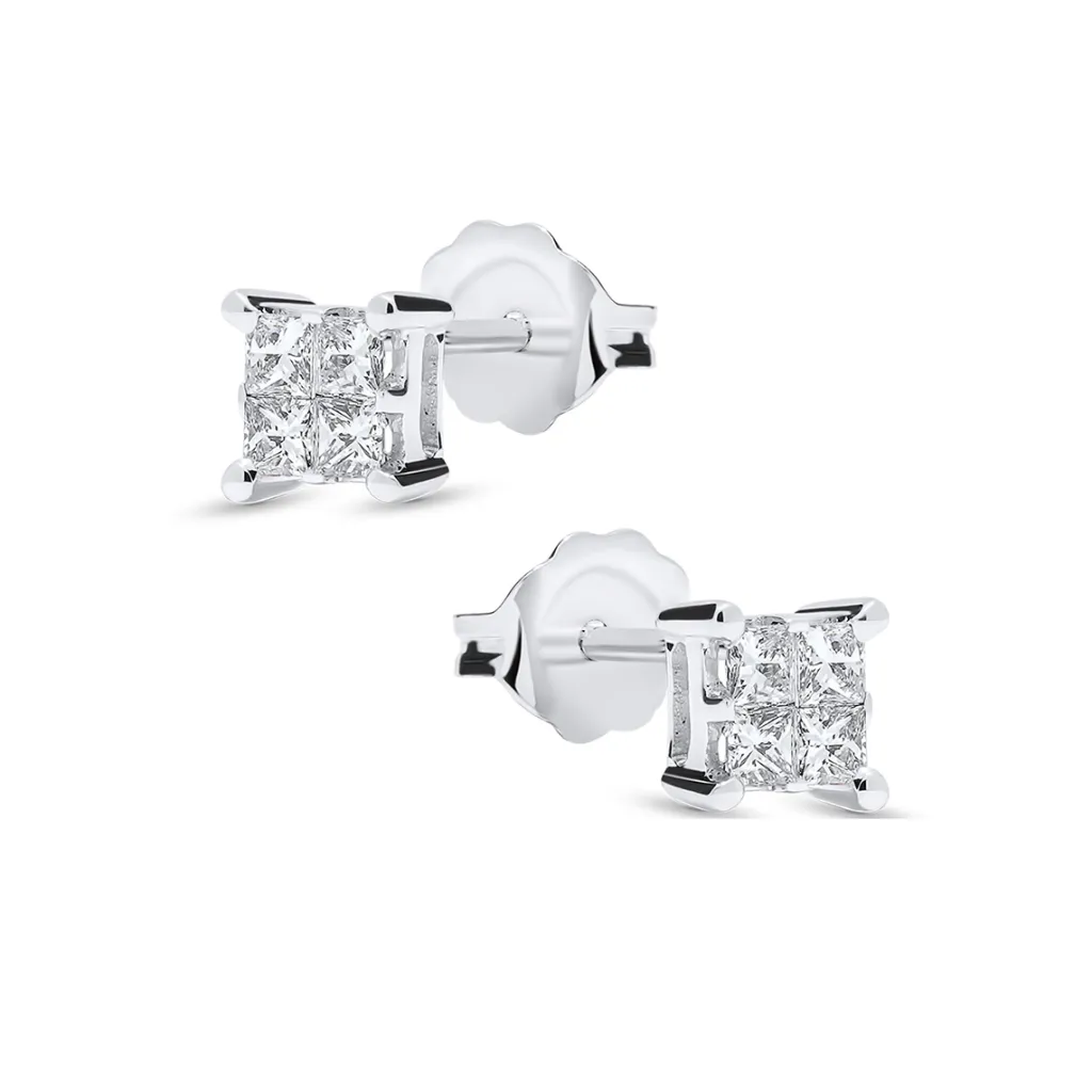 Hot Princess cut ørepynt 0,32 ct Ørepynt