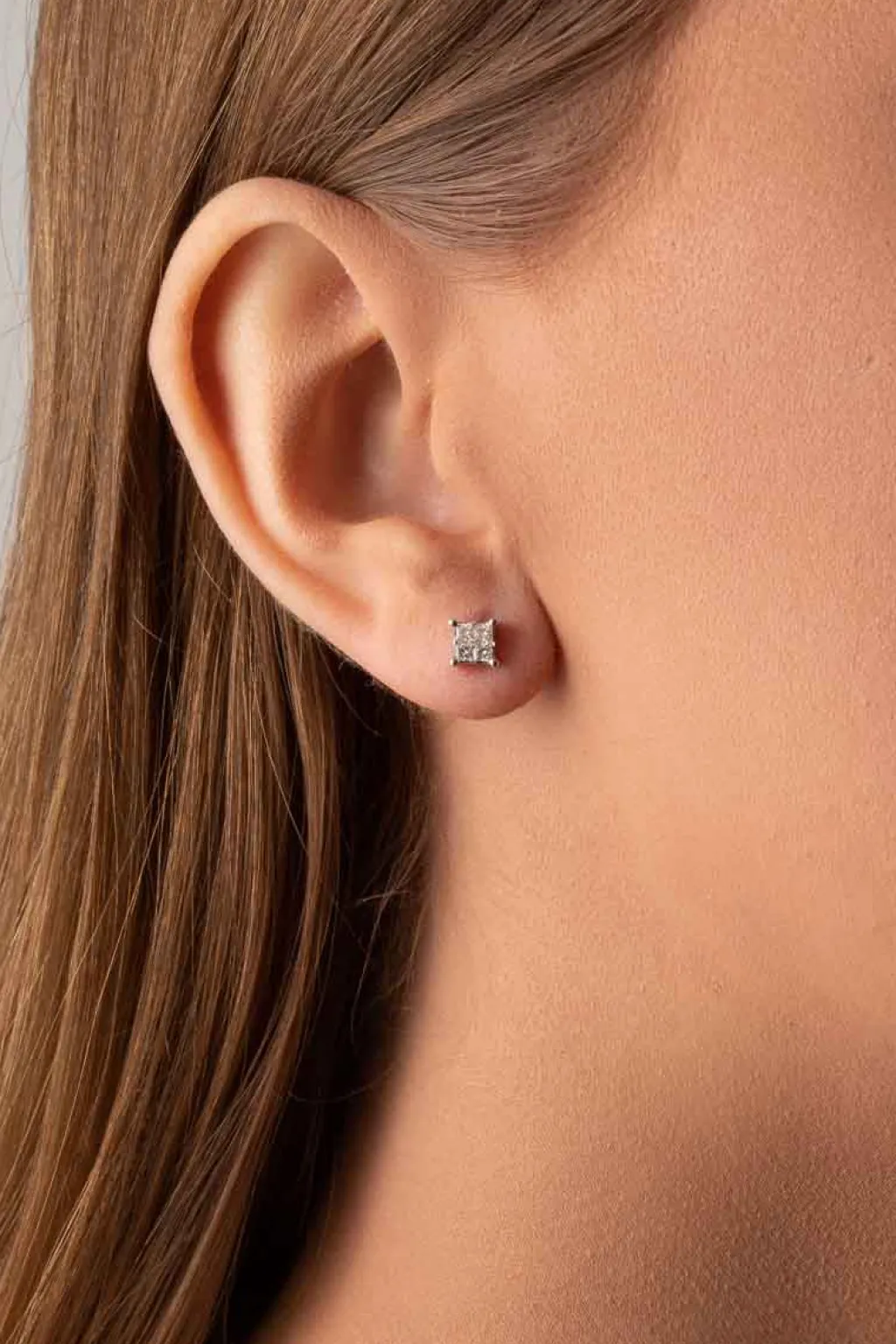 Hot Princess cut ørepynt 0,32 ct Ørepynt