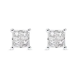 Hot Princess cut ørepynt 0,32 ct Ørepynt