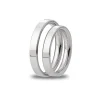 New Promise giftering hvitt gull flat komfort 3 mm Ringer