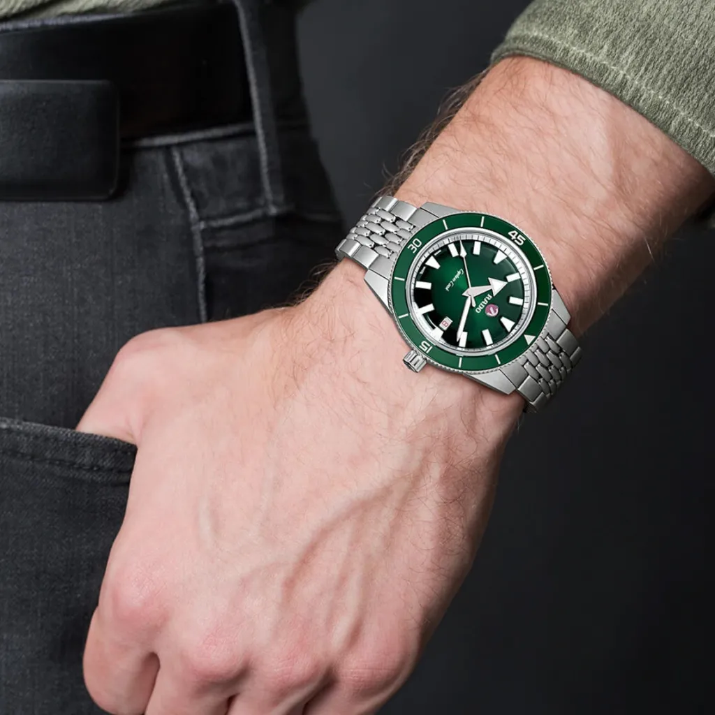 Hot Captain Cook Automatic grønn 42 mm Dykkerklokker | Til Han