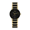 Online Centrix Diamonds sort skive 30,5 mm Two Tone Klokker | Til Henne