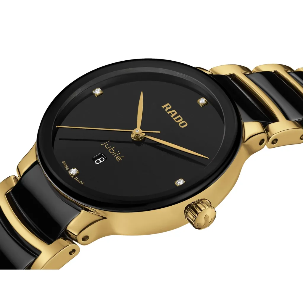 Online Centrix Diamonds sort skive 30,5 mm Two Tone Klokker | Til Henne