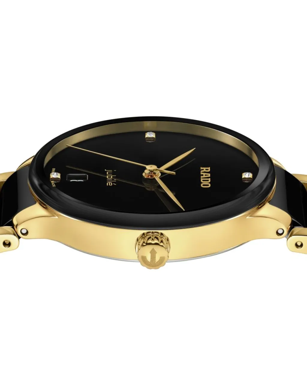 Discount Centrix Diamonds Sort skive 30,5mm Klokker Med Diamanter | Til Henne