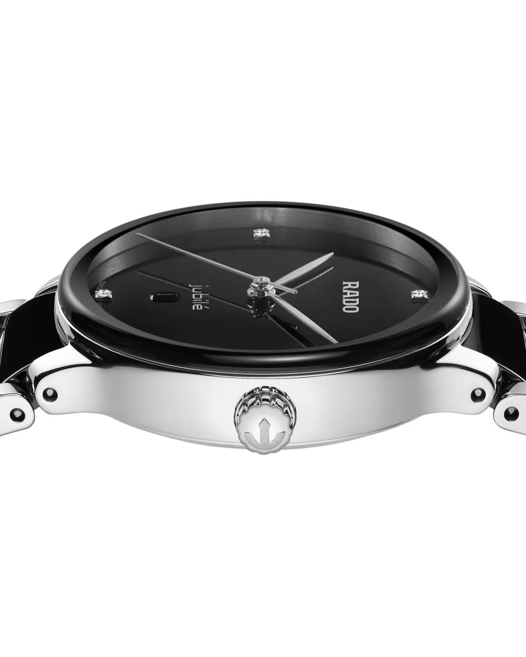 Best Centrix Diamonds Sort skive 30,5mm Klokker Med Diamanter | Til Henne