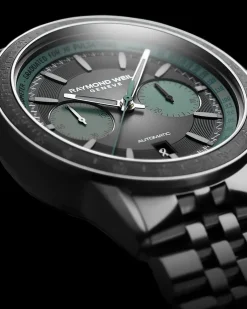 Best Raymod Weil Freelancer svart og turkis 43,5 mm Til Han