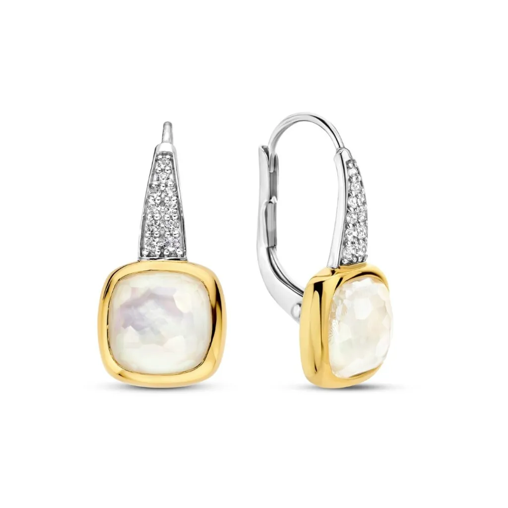 Fashion Ørepynt fra med perlemor og cubic zirkonia Ørepynt
