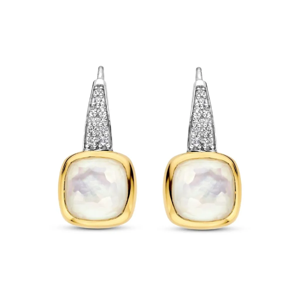 Fashion Ørepynt fra med perlemor og cubic zirkonia Ørepynt