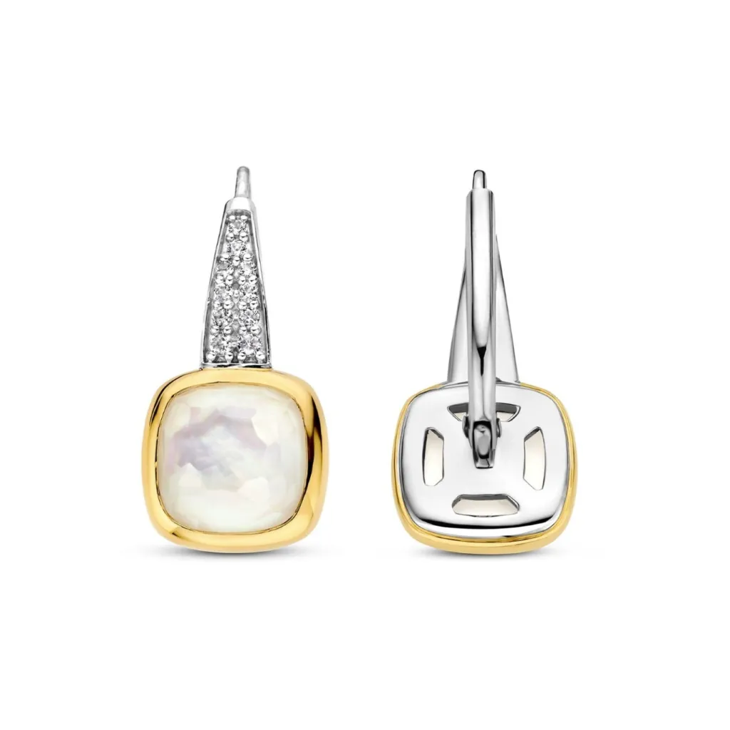 Fashion Ørepynt fra med perlemor og cubic zirkonia Ørepynt