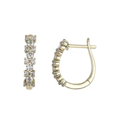 Fashion Ørepynt i gult gull med diamanter 0,50 ct Ørepynt
